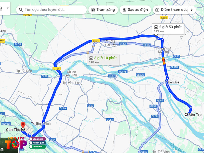 Khoang-cach-di-chuyen-tu-ben-tre-can-tho-bentretoplist